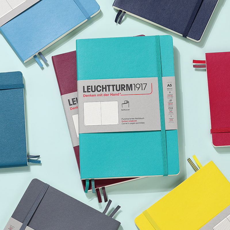 leuchtturm1917 笔记本子文具手账记事日记本会议记录商务礼品a5中开